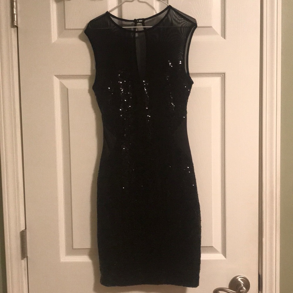 Black Sequin Dress